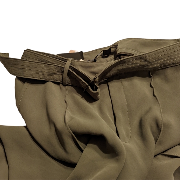 NWT Banana Republic High Rise Belted Wide Leg Trouser Pants 14 Long - Picture 6 of 13